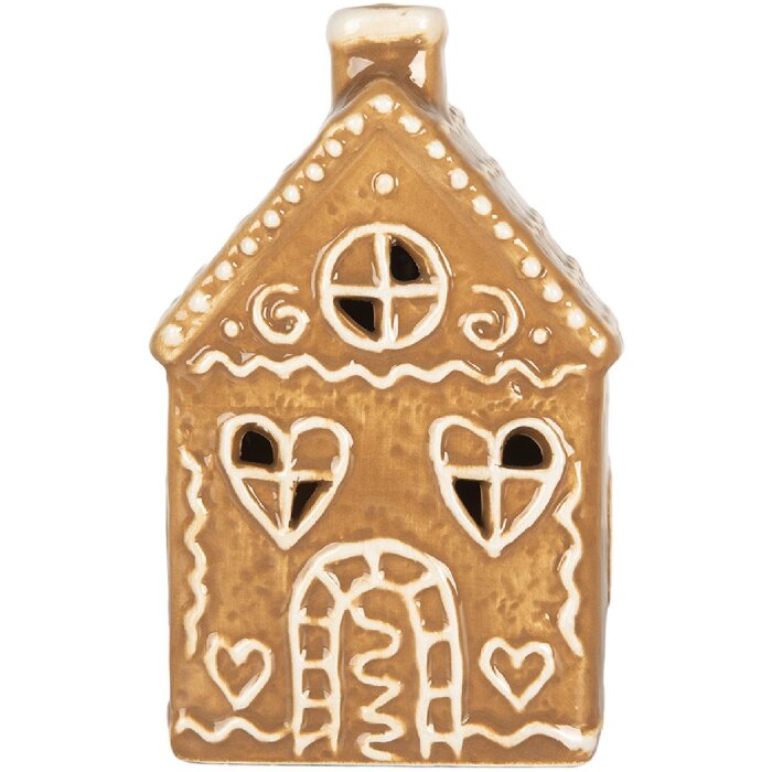 Clayre & Eef 6CE2332 Decoratie Huis met LED 7x6x12 cm
