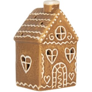 Clayre & Eef 6CE2332 Decoratie Huis met LED 7x6x12 cm