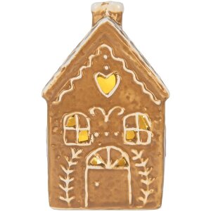 Clayre & Eef 6CE2333 Decoratie Huis met LED 7x6x12 cm