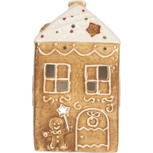 Clayre & Eef Kandelaar Huis 9x7x16 cm
