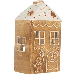 Clayre & Eef Kandelaar Huis 9x7x16 cm