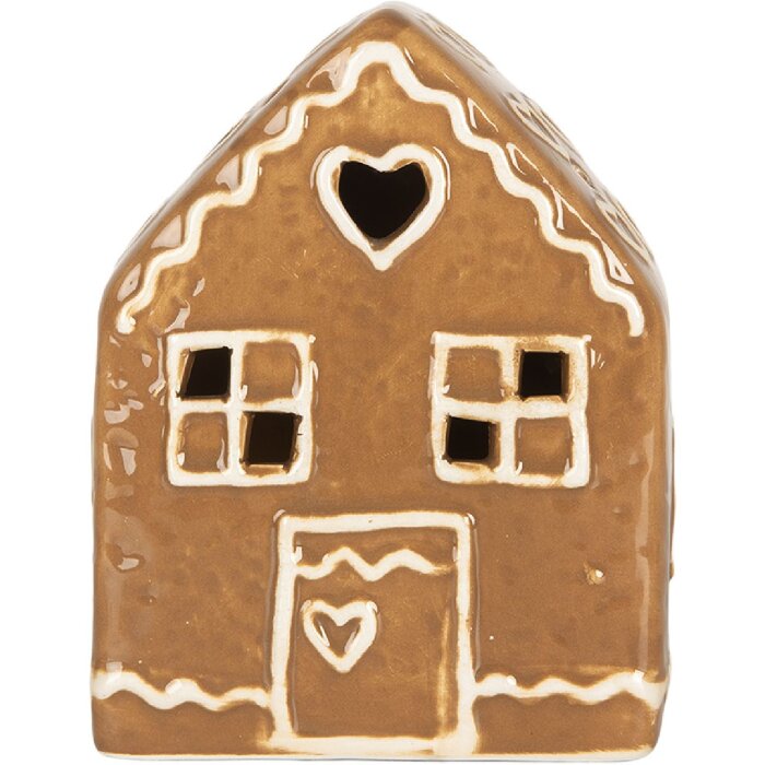 Clayre & Eef 6CE2337 Decoratiehuis met LED 8x6x10 cm