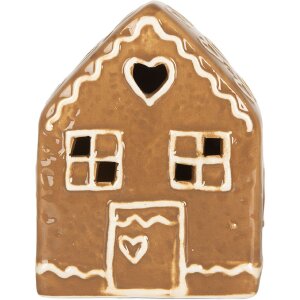 Clayre & Eef 6CE2337 Decoratiehuis met LED 8x6x10 cm