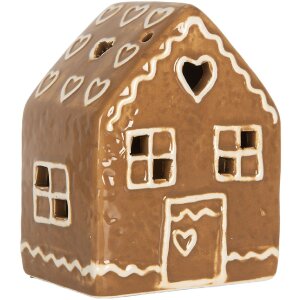 Clayre & Eef 6CE2337 Decoratiehuis met LED 8x6x10 cm