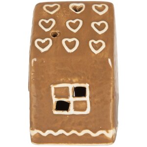 Clayre & Eef 6CE2337 Decoratiehuis met LED 8x6x10 cm