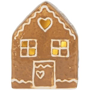 Clayre & Eef 6CE2337 Decoratiehuis met LED 8x6x10 cm