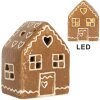 Clayre & Eef 6CE2337 Decoratiehuis met LED 8x6x10 cm