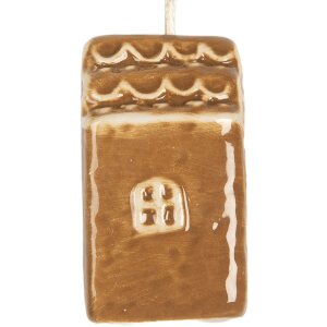 Clayre & Eef 6CE2338 Decoratie Hanger Huis 4x4x6 cm...