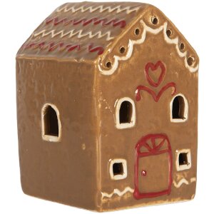 Clayre & Eef 6CE2340 Decoratiehuis met LED 7x6x9 cm
