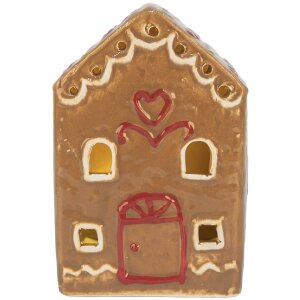 Clayre & Eef 6CE2340 Decoratiehuis met LED 7x6x9 cm