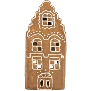 Clayre & Eef 6CE2341 Kandelaar Huis 8x7x16 cm