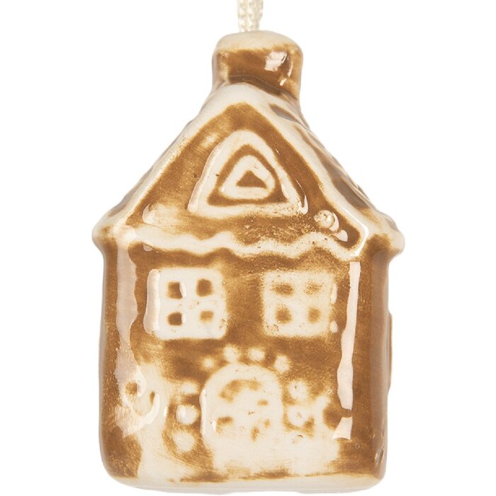 Clayre & Eef 6CE2342 Decoratiehanger Huis 4x4x7 cm