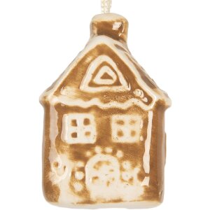 Clayre & Eef 6CE2342 Decoratiehanger Huis 4x4x7 cm