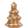 Clayre & Eef 6CE2344 Kerstboomdecoratie Hangdecoratie 6x5x9 cm Bruin-Wit