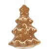 Clayre & Eef 6CE2344 Kerstboomdecoratie Hangdecoratie 6x5x9 cm Bruin-Wit