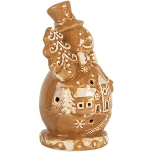 Clayre & Eef 6CE2348 Decoratie Sneeuwman 11x8x16 cm