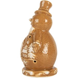 Clayre & Eef 6CE2348 Decoratie Sneeuwman 11x8x16 cm