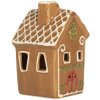 Clayre & Eef 6CE2349 Decoratie Huis met LED 8x8x12 cm