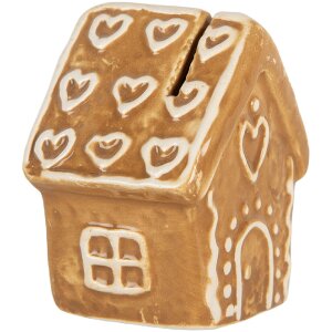 Clayre & Eef Kaarthouder Huis 5x4x6 cm