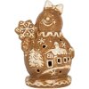 Clayre & Eef 6CE2354 Decoratie Sneeuwman 9x7x13 cm