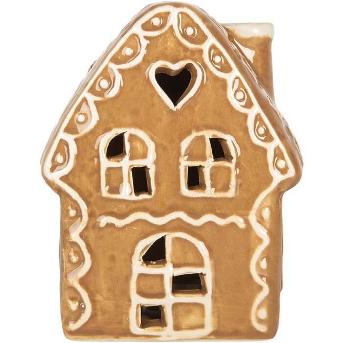 Clayre & Eef 6CE2355 Decoratie Huis met LED 8x6x11 cm