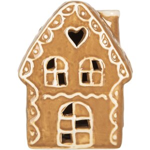 Clayre & Eef 6CE2355 Decoratie Huis met LED 8x6x11 cm