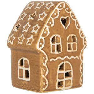 Clayre & Eef 6CE2355 Decoratie Huis met LED 8x6x11 cm