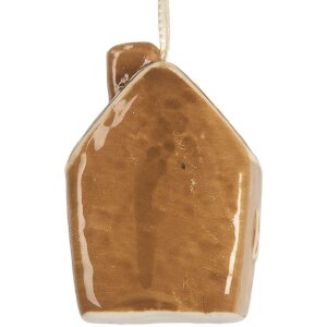 Clayre & Eef 6CE2357 Decoratie Hangfiguur Huis 4x4x6 cm
