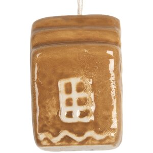 Clayre & Eef 6CE2358 Decoratie Hanger Huis 4x4x5 cm