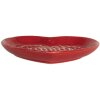 Clayre & Eef 6CE2359 Kleine Schotel 17x17x3 cm Rood Wit