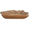 Clayre & Eef 6CE2360 Kleine Schotel 20x18x3 cm Bruin-Wit
