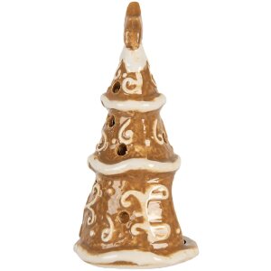 Clayre & Eef 6CE2361 Kandelaar Kerstboom Ø 8x15 cm