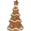 Clayre & Eef 6CE2362 Kandelaar Kerstboom 11x8x17 cm