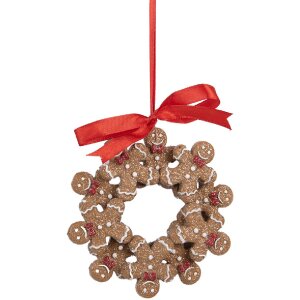 Clayre & Eef 6PR5414 Decoratiehanger Pepermannetje 10x2x10 cm