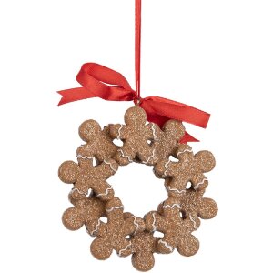 Clayre & Eef 6PR5414 Decoratiehanger Pepermannetje 10x2x10 cm