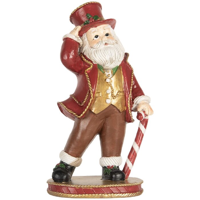 Clayre & Eef 6PR5755 Kerstman Decoratie 12x9x21 cm