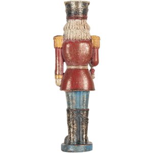Clayre & Eef 6PR5758 Decoratie Notenkraker 7x6x21 cm Rood en Blauw