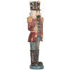 Clayre & Eef 6PR5758 Decoratie Notenkraker 7x6x21 cm Rood en Blauw