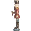 Clayre & Eef 6PR5758 Decoratie Notenkraker 7x6x21 cm Rood en Blauw