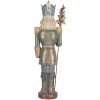 Clayre & Eef 6PR5759 Decoratie Notenkraker 13x13x38 cm Blauw en Groen