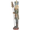 Clayre & Eef 6PR5759 Decoratie Notenkraker 13x13x38 cm Blauw en Groen
