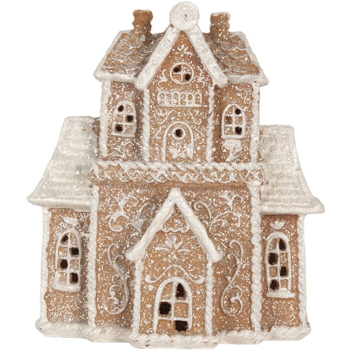 Clayre & Eef 6PR5805 Decoratie Huis met LED 18x9x20 cm