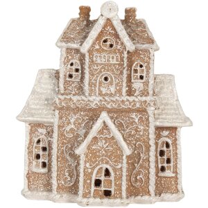 Clayre & Eef 6PR5805 Decoratie Huis met LED 18x9x20 cm
