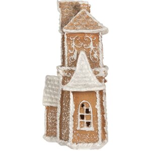 Clayre & Eef 6PR5805 Decoratie Huis met LED 18x9x20 cm
