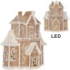 Clayre & Eef 6PR5805 Decoratie Huis met LED 18x9x20 cm