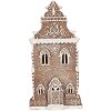 Clayre & Eef 6PR5806 Decoratie Huis met LED 17x15x35 cm Bruin-Wit