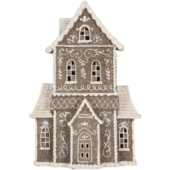 Clayre & Eef 6PR5807 Decoratie Huis met LED 23x11x33 cm