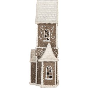 Clayre & Eef 6PR5807 Decoratie Huis met LED 23x11x33 cm