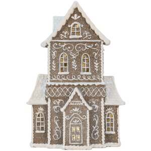 Clayre & Eef 6PR5807 Decoratie Huis met LED 23x11x33 cm