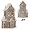 Clayre & Eef 6PR5807 Decoratie Huis met LED 23x11x33 cm